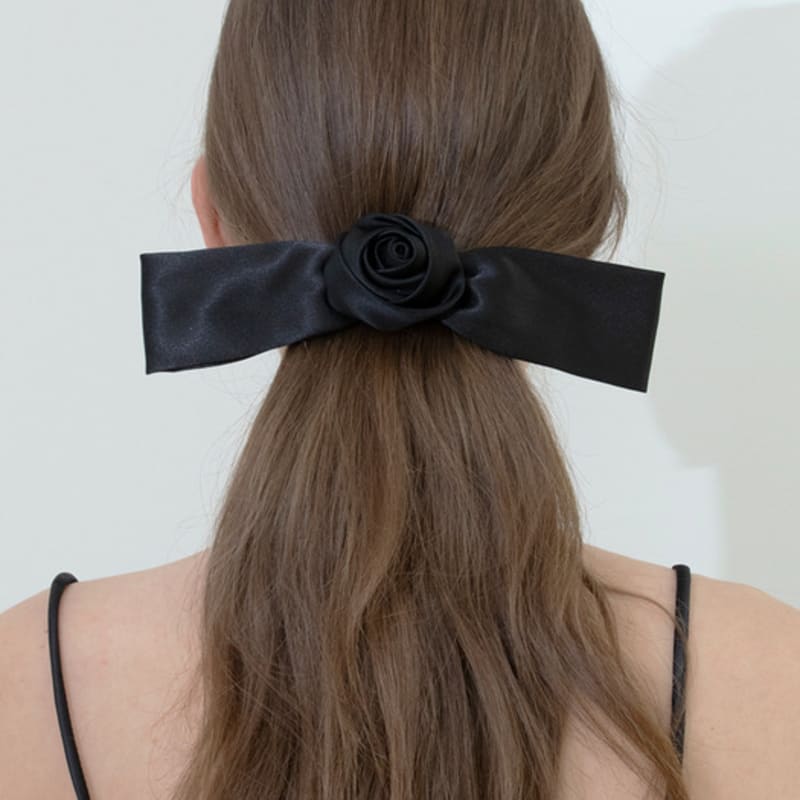 

FANTASTIC PLANET rose ribbon hair pin BLACK