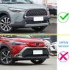 Chrome Front Bumper Fog Light Trims Accessories For Toyota Corolla Cross
