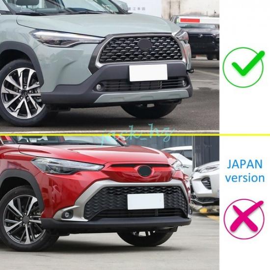 Chrome Front Bumper Fog Light Trims Accessories For Toyota Corolla Cross