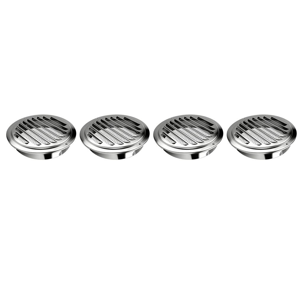 Wall Ceiling Outside Exterior Exhaust 45 degrees  Tilt Angle Thick Round Air Vent Reptile Screen Grille Cover for