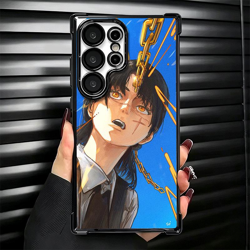 Anime Character Yoru War CSM Soft Phone Case For Samsung Galaxy S26 Ultra S25 Edge S24 FE S23 Plus S22 S21 + S20 Plating Anti-Fa