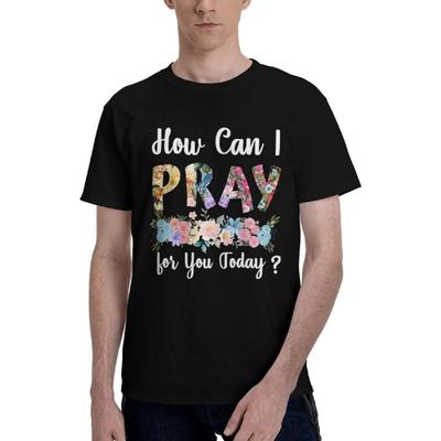 Hoe kan ik vandaag voor je bidden T-shirt Christelijk Pasen Drie Dagen Jezus Kruis Shirts voor Mannen Vrouwen(1)