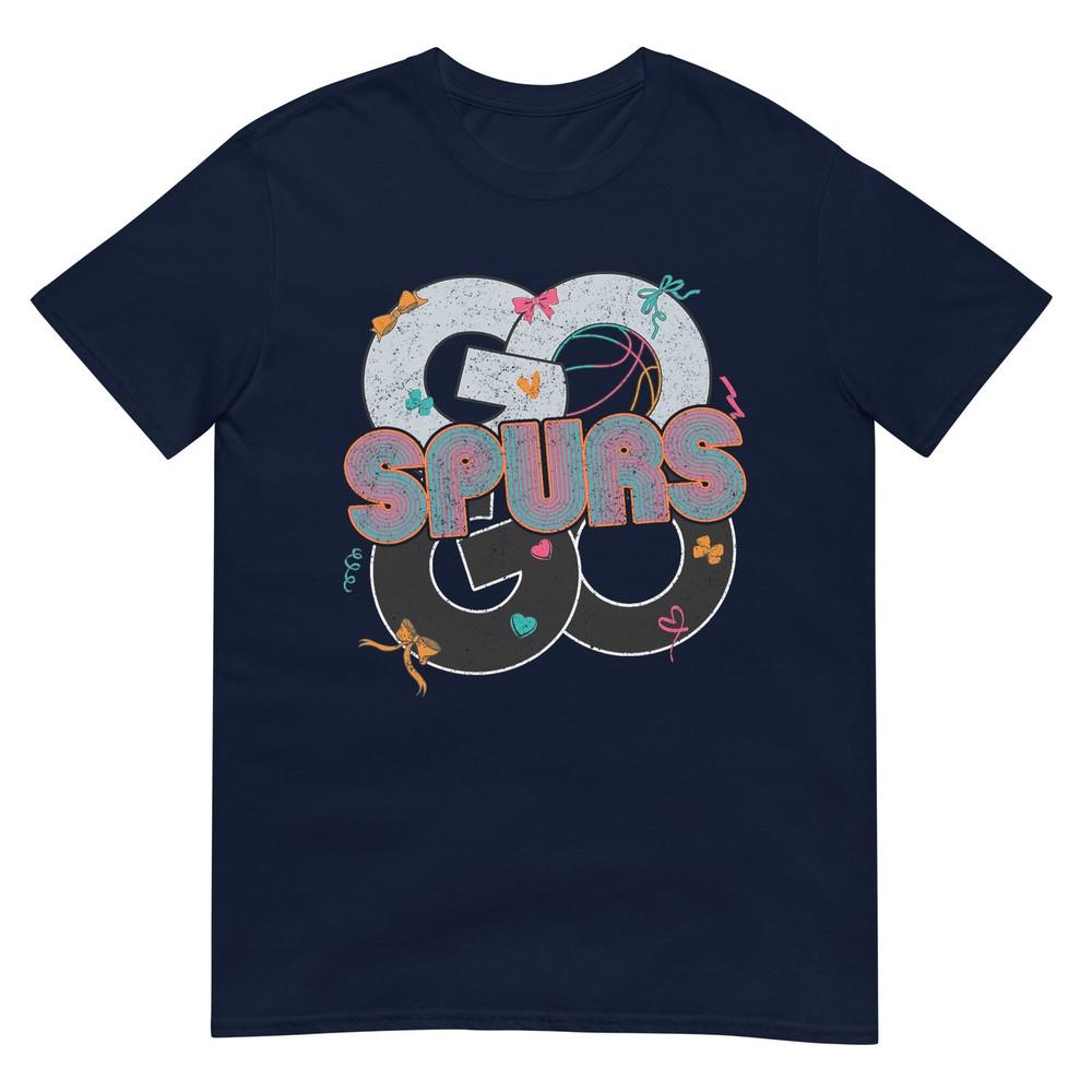 Vintage Go Spurs Goretro Fiesta Cheering Fan Team Spirit Tshirt S