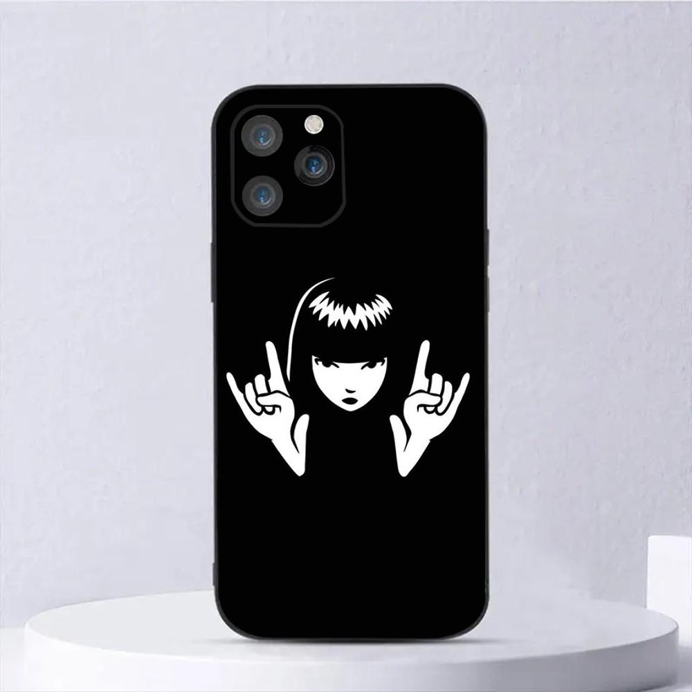 

Чехол для телефона Emily The Strange в стиле комиксов для iPhone 15,14,13,12,11,Plus,Pro Max,XS,X,XR,SE,Mini,8,7 Мягкий силиконовый черный чехол iPhone7