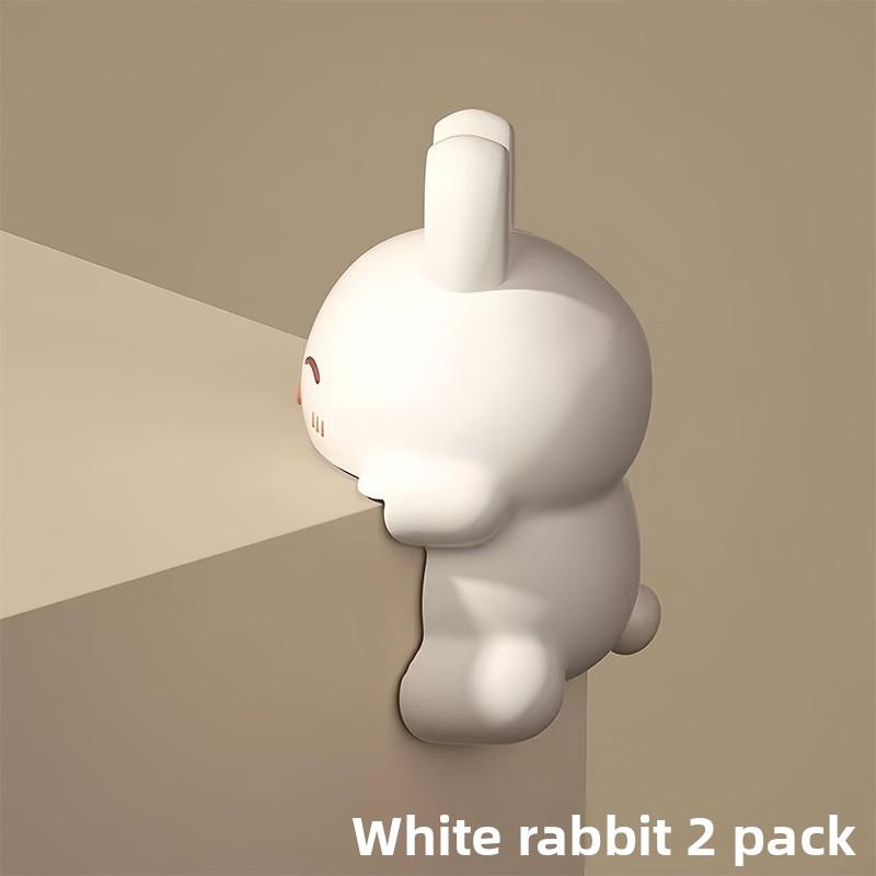 

Soft-padded Table Corner Bump Guards Cartoon-themed Baby Window Corner Protectors White Rabbit 2pcs