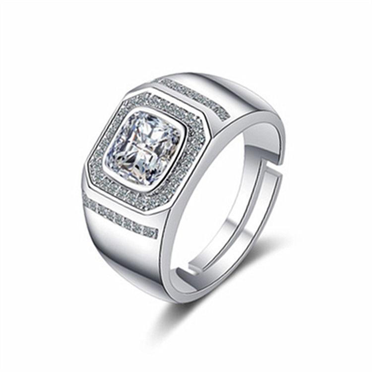 Prsten dominantní pánský diamantový módní pár prsten živý pánský prsten šperky
