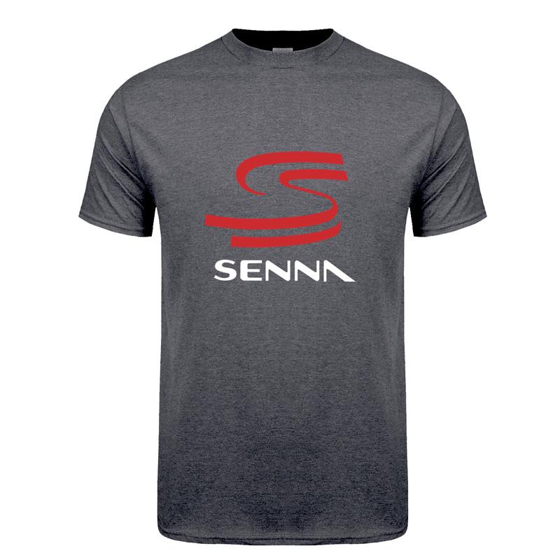 Fashion Sports Summer Outdoor New Hero Ayrton Senna T Shirt Men Short Sleeve Cotton T-shirts Funny Cool Man Tshirt  Clothes Tops