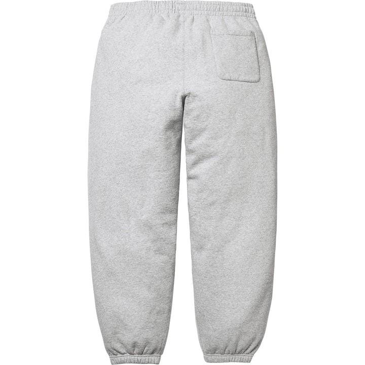 Supreme Satin Applique Sweatpant Heather Grey
