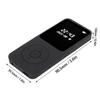 Acogedor Bluetooth 5.0 MP3 MP4 Player, 1.77-inch LCD Digital HiFi Lossless Music Player, Supports FM Radio, Recorder, E-book, HD Speaker, for Kids and