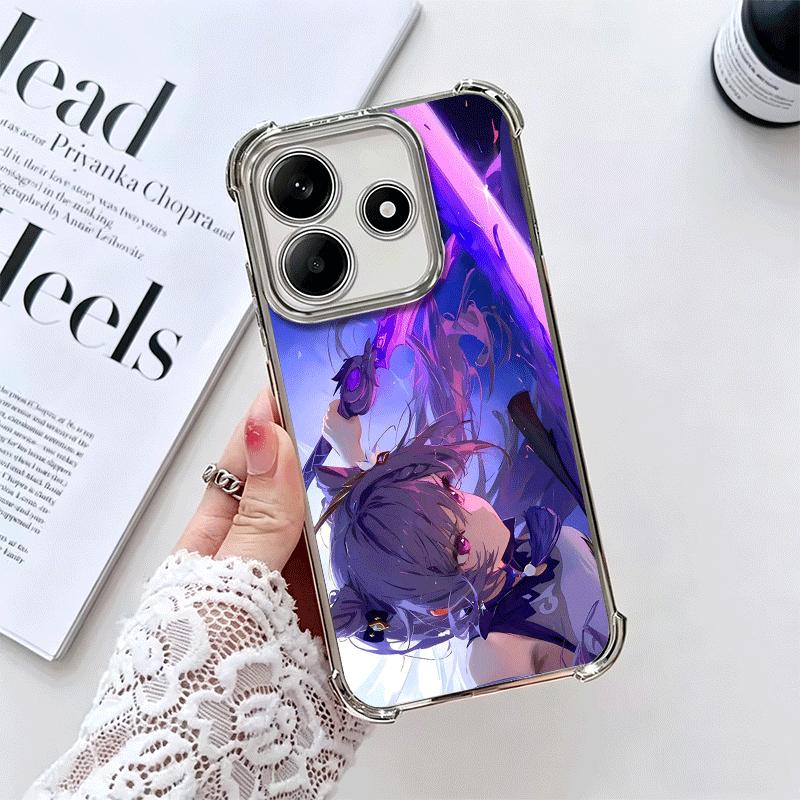 

Genshin Impact Keqing Plating Phone Case For Xiaomi Redmi Note 14 15 Pro Plus 13 12 11 11S 11T 10 9S 9 5G Anti-Fall Airabag Cove Redmi Note 15 Pro 4G