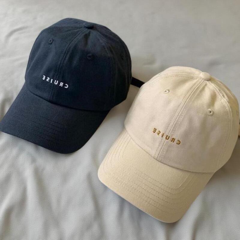 Women's Casual Lettering Baseball Cap Sporty Back Buckle Cap