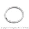 DIY Jewelry Accessories: Thickened Stainless Steel Keyring and Storage Ring