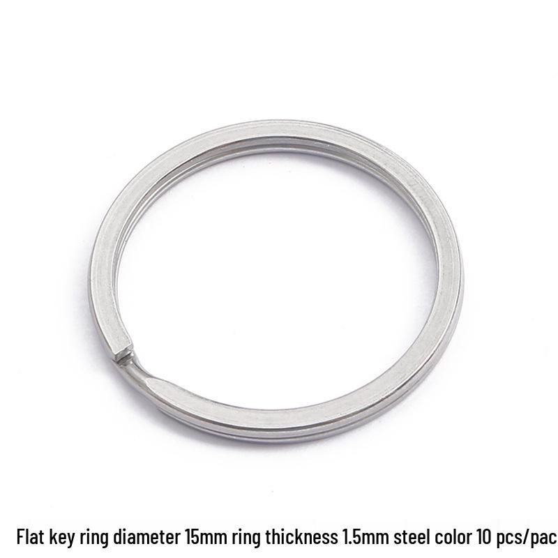 DIY Jewelry Accessories: Thickened Stainless Steel Keyring and Storage Ring