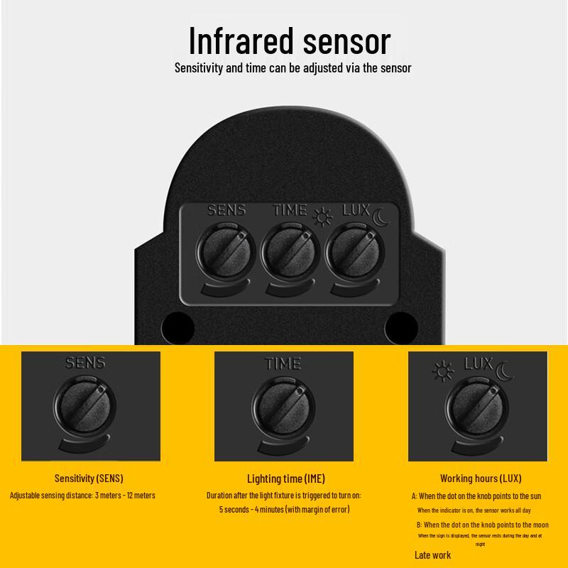 Lampă LED de exterior cu senzor de mișcare și lumină