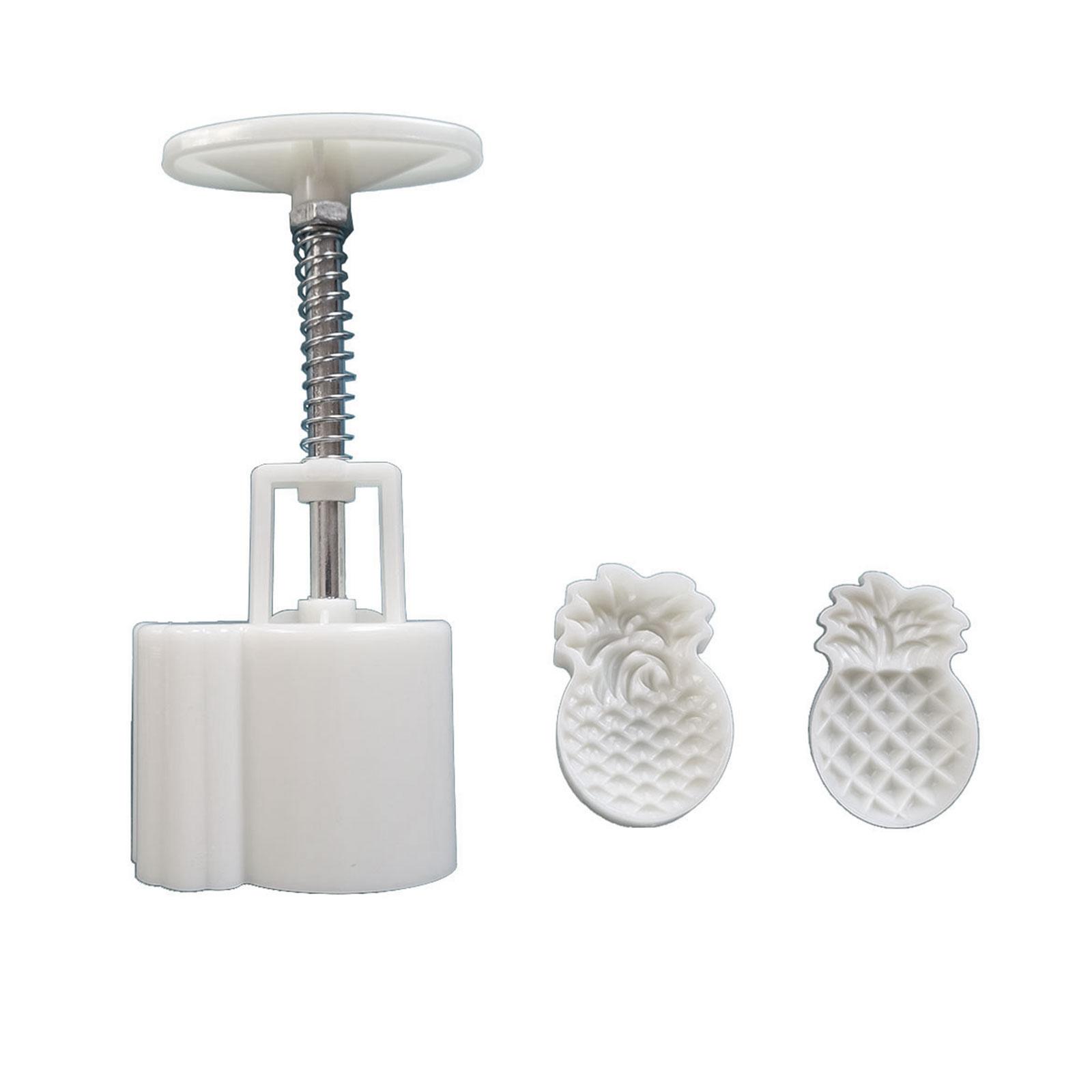 

Cute Pineapple Shape Moon Cake Mold MidAutumn Festival Mooncake Makers Cookie Stamps Hand Pressure Mooncake Baking Tool B