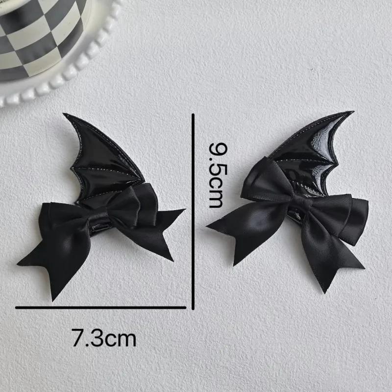 Little Devil Bat Wings Hair Clip Halloween Butterfly Headpiece Lolita Gothic Hairpiece