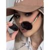 Luxury Unisex Sunglasses Fashion Oval Round Punk Shades for Men Women Stylish Sun Glasses Eyewear