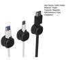 Magnetic Cable Holder Self-Adhesive Cable Organizer Easy Installation Cable Clip with Spring for Desk Home Office Car