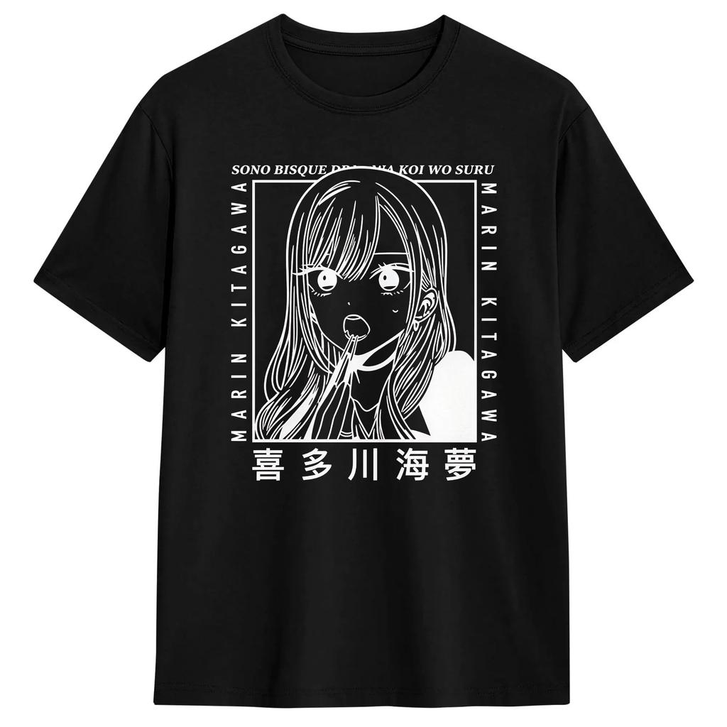 Kitagawa Marin TShirts Unisex Awesome Pure Cotton Tees O Neck Short Sleeve T Shirts Graphic Printed Tops