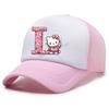 Hello Kitty Baseball Cap for Kids Adult Cartoon Letter Mesh Cap Kawaii Peaked Hat Pink Summer Cap Girls Woman Accessories Gift