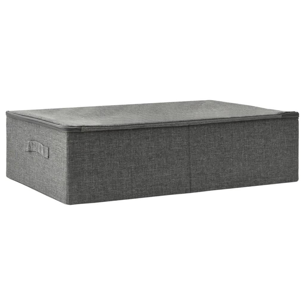Aufbewahrungsbox Stoff 70 x 40 x 18 cm Anthrazit