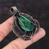 Dark Green Fire Labradorite Pendant Copper Wire Wrapped Gemstone Pendant Dainty Copper Jewelry Handmade Pendant Amazing Pendant Gift For Her