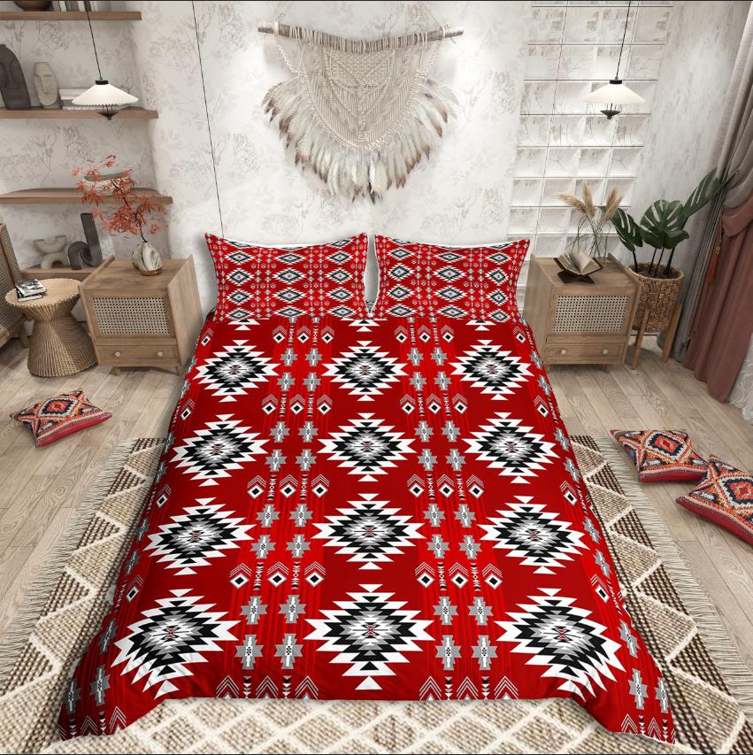 Comforter Homewish Tribal Aztec Bohemian Theme Bedding Set For Teensexotic Style Decor
