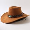 Popular European and American Classic Big-brimmed Western Cowboy Hat Men's and Women's Outdoor Fashion Anti-sun Cowboy Hat Jazz Hat
