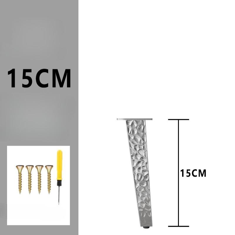 Metal Adjustable Furniture Cabinet Legs Water Ripple Stainless Steel Bathroom Cabinet Legs TV Cabinet Sofa Height Support Feet