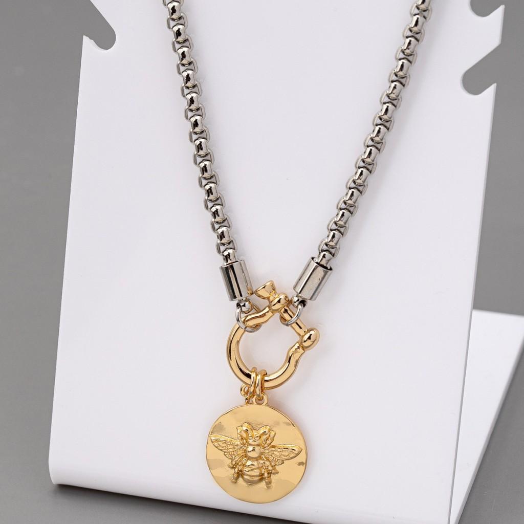 Necklace Geometric Metal Pendant Chain For Women Fashion Party Accessory