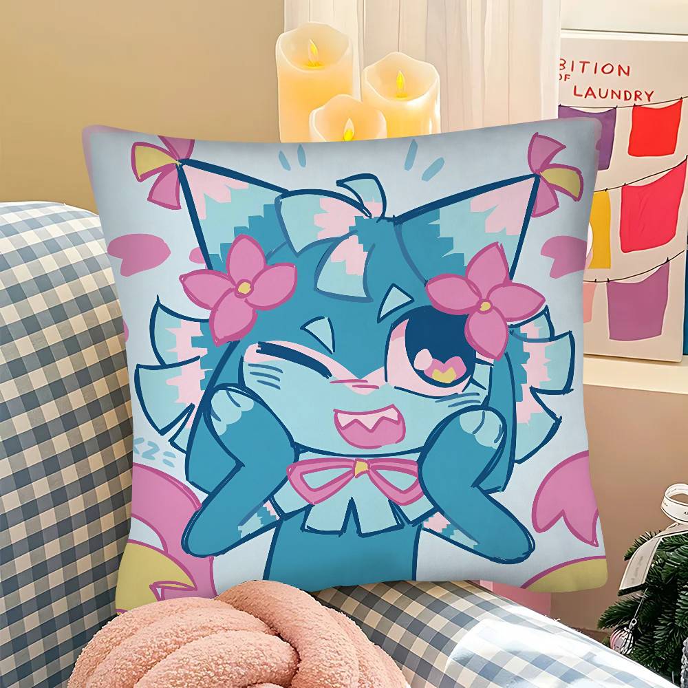 pc YYatta Anime Pillow Case Fashion Square Pillowcase Bedroom Sofa Room Ins Decoration Leisure