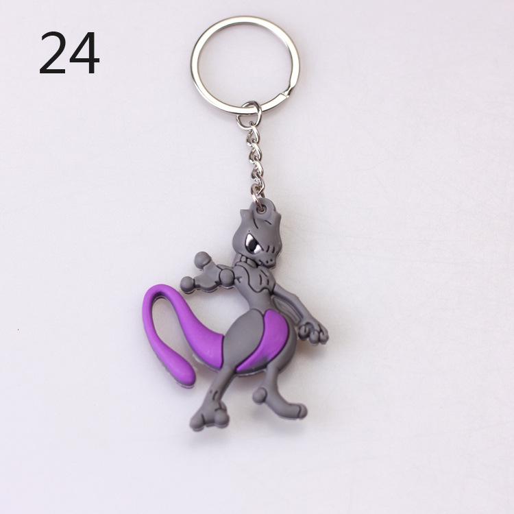 Pokemon Keychain: Pikachu, Dragonite, Eevee Figure Pendant