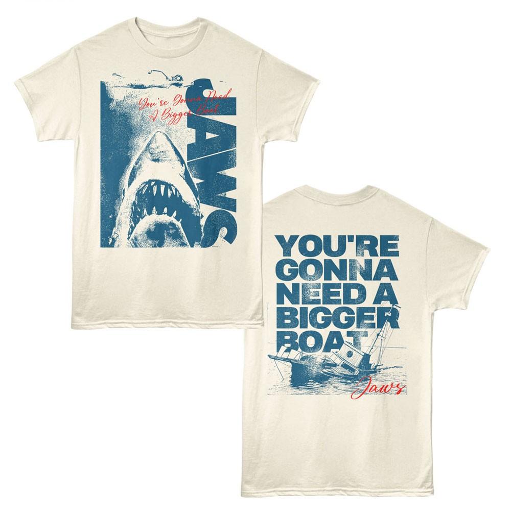 Jaws 70 s Thriller Movie You re Gonna Need A Bigger Boat Men s T Shirt XXXXL