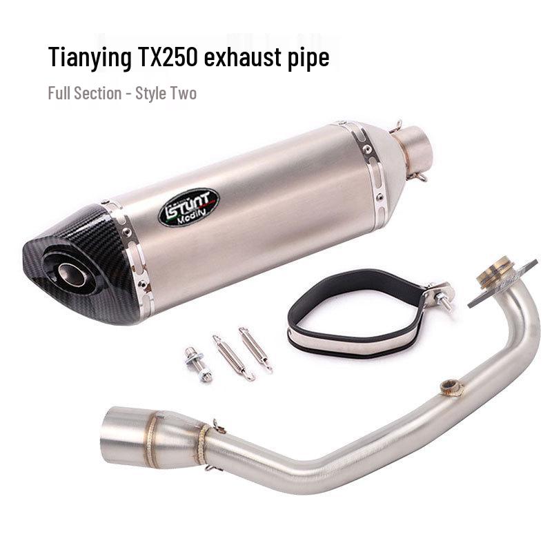 Skyhawk TX250 Exhaust Modification: Front & Full Section Muffler