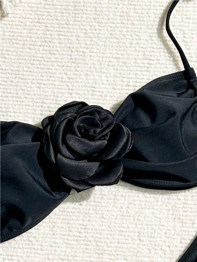 2025 European & American 3D Floral Sexy Bikini - Women's Vacation Beachwear