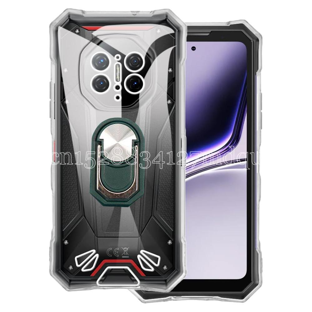 Ring Holder Case For DOOGEE S300 Pro Shockproof Soft TPU Kickstand Cover on For DOOGEE S300 Plus 2026