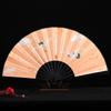 Magpie Hand Held Fan Chinese Folding Silk Fans Sexy Lace Retro Decorative Fan Hanfu Cheongsam Cosplay Japanese Home Decoration
