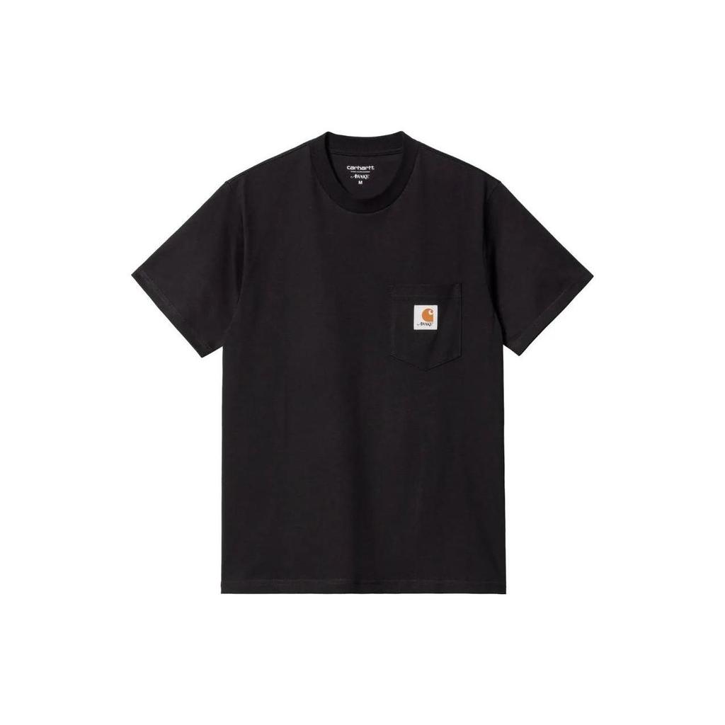 Carhartt WIP X Awake NY Collaboration SS23 Pocket Logo Printed Short Sleeve T-Shirt Unisex T-Shirt I031349-07Q-XX