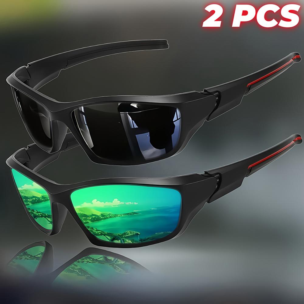 1-3PCS Polarized Black Glasses Night Vision Anti-Glare Goggles for Men Women UV400 Sunglasses for Driving Fishing Daytime