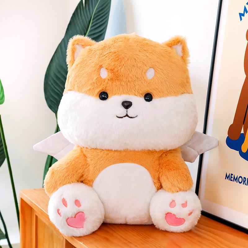 Angel Shiba Inu Doll Pillow Husky Dog Doll Erha Plush Toy Large Birthday Gift