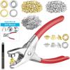 6/12mm Metal Eyelet and Eyelet Punch Die Tool Grommet DIY Manual Tools Kit Leather Craft Clothing Leather Belt Hat
