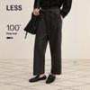 LESS 2025 Winter Merino Wool Casual Straight-Leg Pants