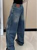 Plus Size Retro High Waist Straight Leg Jeans for Women - Spring/Autumn