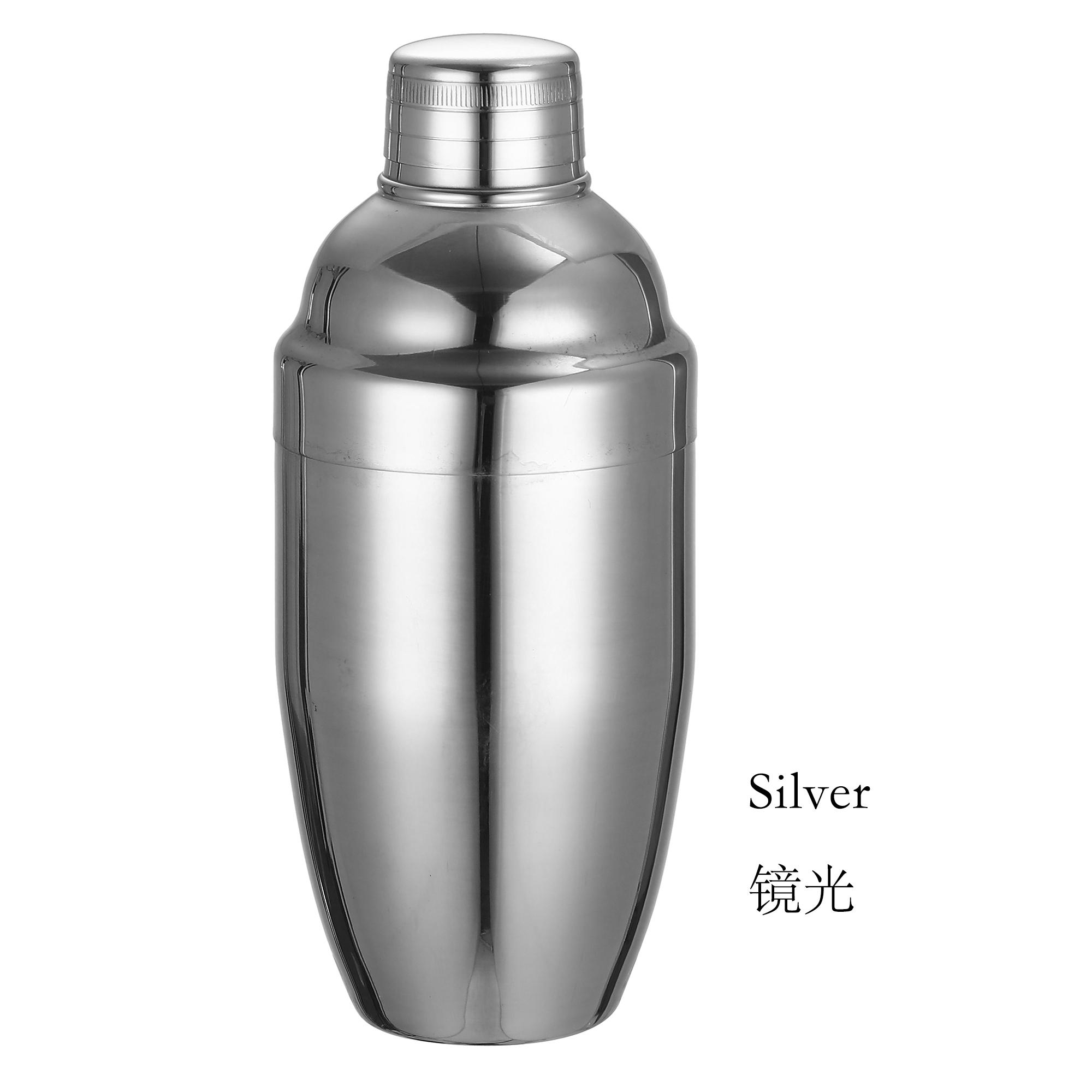 

500ml Stainless Steel 3-Pieces Cocktail Shaker Cobbler Shaker серебряный