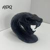 Dark Aesthetic Room Decor 3D Printed Snake Head Ornament Desk Sculpture with Sharp Teeth Detailed Animal Figurine Realistic for Halloween