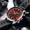 Man Luxury Watch Waterproof Chronograph Luminous Men's Wristwatch Leather Men Quartz Watches Casual Clock