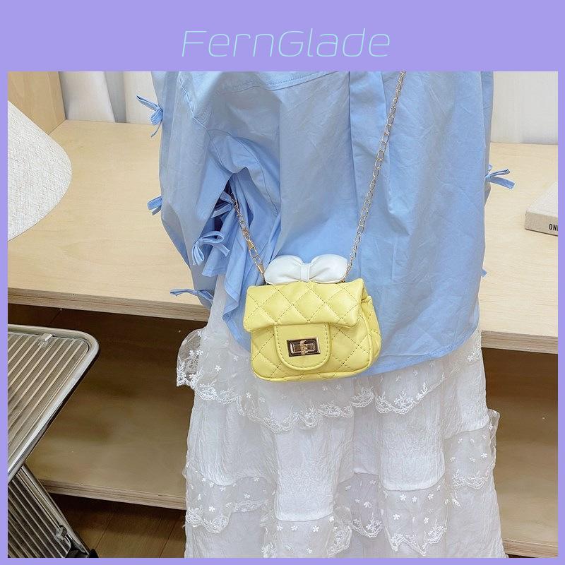 Kids Butterfly Knot Pu Crossbody Bag With Breathable Design For Preschool Girls And Boys