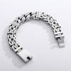 16MM Vantage Stainless Steel Heavy Men's Bracelet Punk Cast Double Row Chain Bracelet Male Hand Jewelry Armband Boyfriend Gift