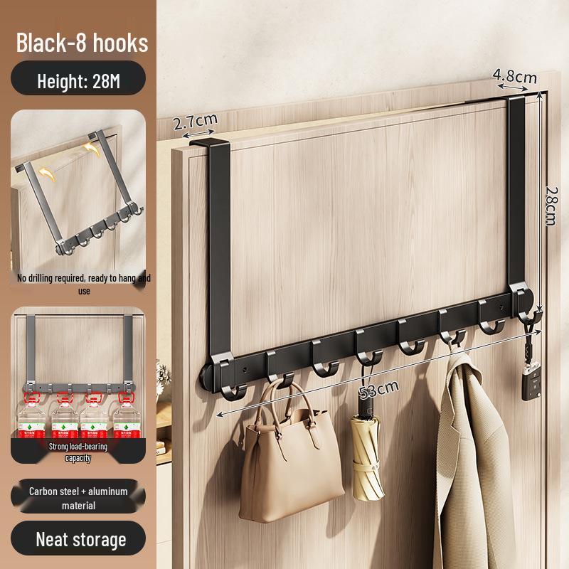 Silent Adhesive Wall-Mounted Clothes Hanger Hook for Bedroom Doors