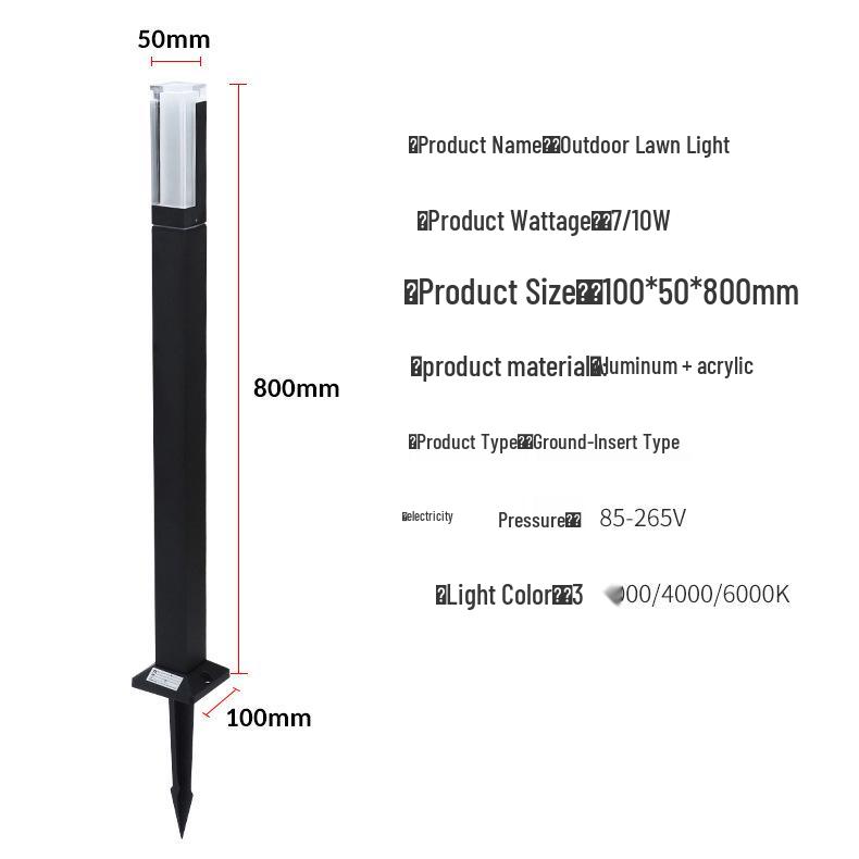 Minimalist LED Garden Lights for Parks and Pathways